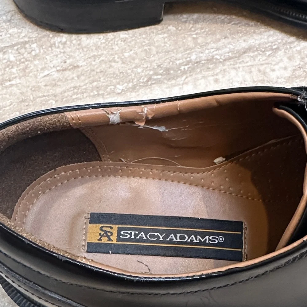 Stacy Adams Black Leather Oxfords size 10 1/2
